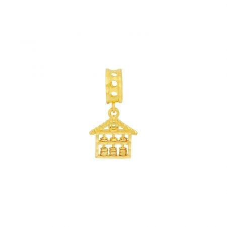 916 GOLD PROSPERITY HOUSE MINI ABACUS CHARMS